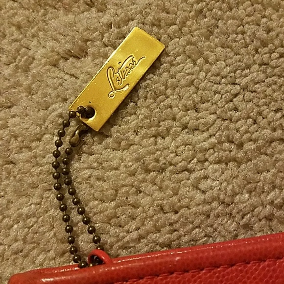 Vintage Letisse Red Leather Clutch - Picture 2 of 7